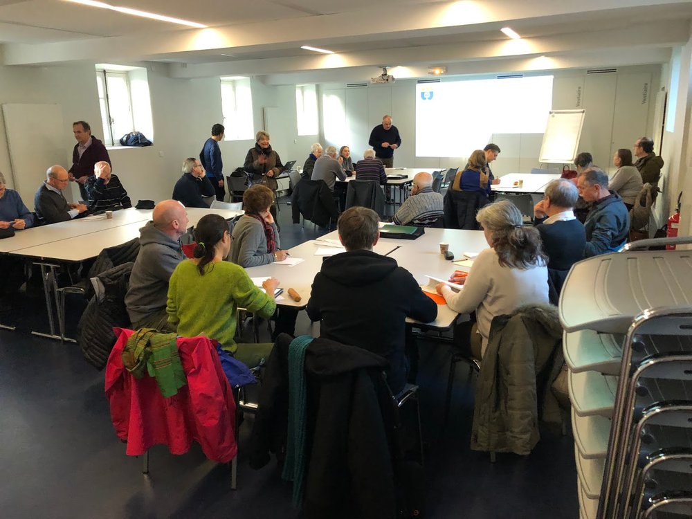 Les 4 ateliers de travail: co-voiturage, Plan Vélo, Plan Piéton, apaisement du centre-ville.